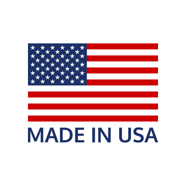 A made in usa flag with the words " made in usa ".