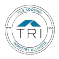 A logo of the tile roofing industry alliance.